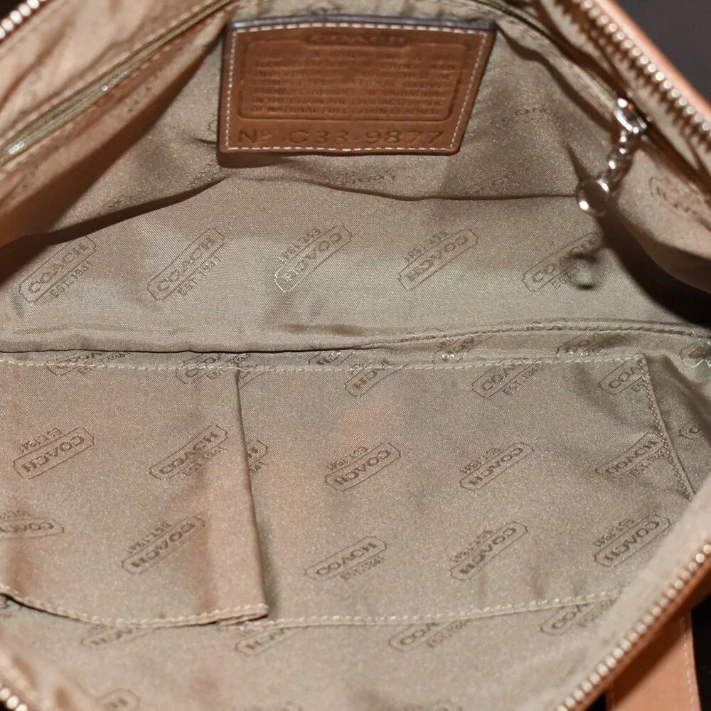 Vintage COACH Camel Brown Leather Crossbody/Shoulder Bag - Picture 6 of 10